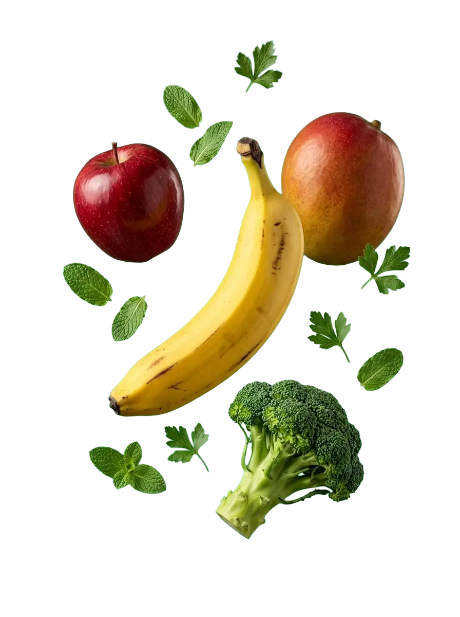 Frutas e verduras frescas
